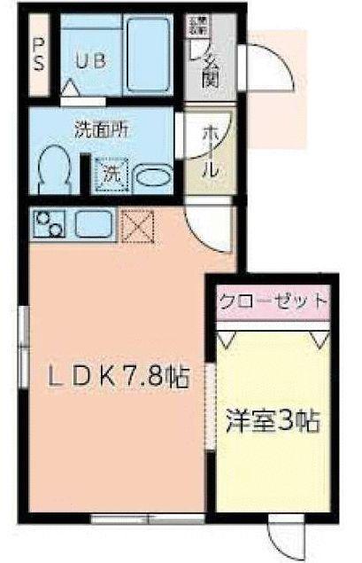 HIMAWARI(1DK/3階)の間取り写真