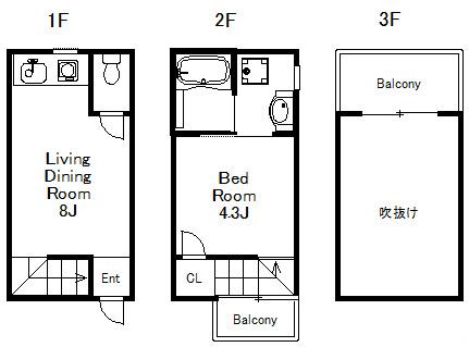 W&R APARTMENT01(1LDK/1階)の間取り写真