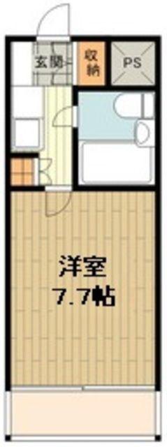 パークテラス八王子(1K/4階)の間取り写真