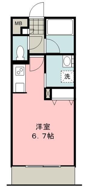 PLACIDO.K(ワンルーム/3階)の間取り写真
