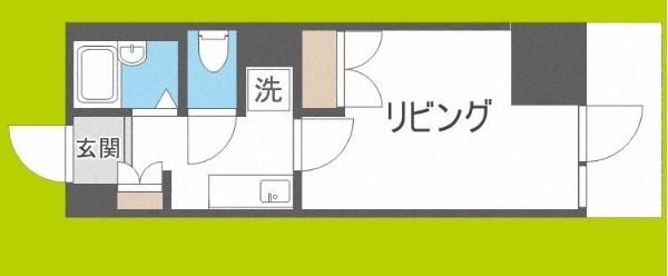 公高貴王ビル(1K/5階)の間取り写真