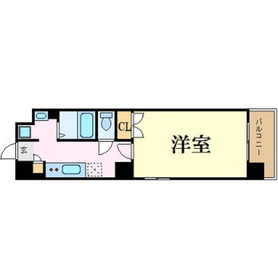ウイング昭和町(1K/4階)の間取り写真