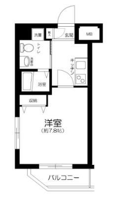 HYS DILETTO(1K/3階)の間取り写真