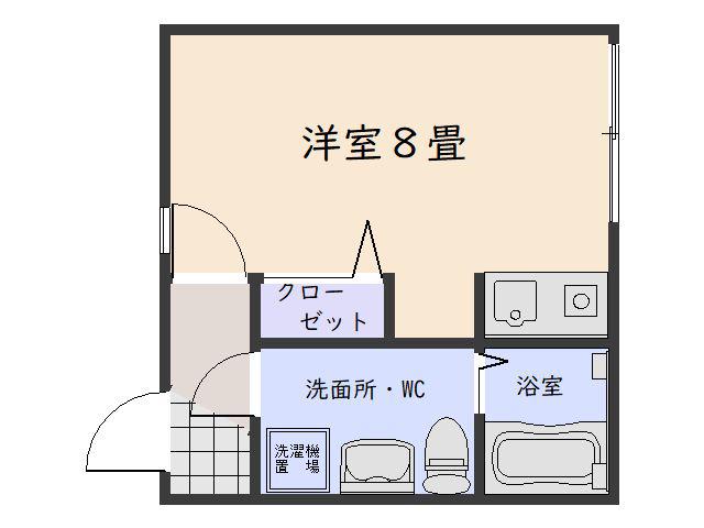 エミネンス壱番館(ワンルーム/2階)の間取り写真