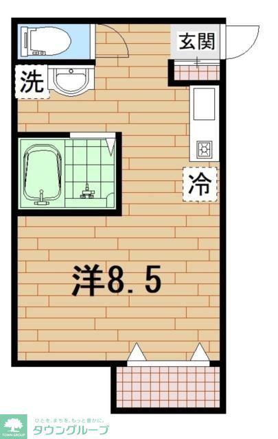 EXCELLENT エクセレント(ワンルーム/1階)の間取り写真