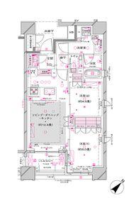 オーパスレジデンス銀座イースト(2LDK/11階)の間取り写真