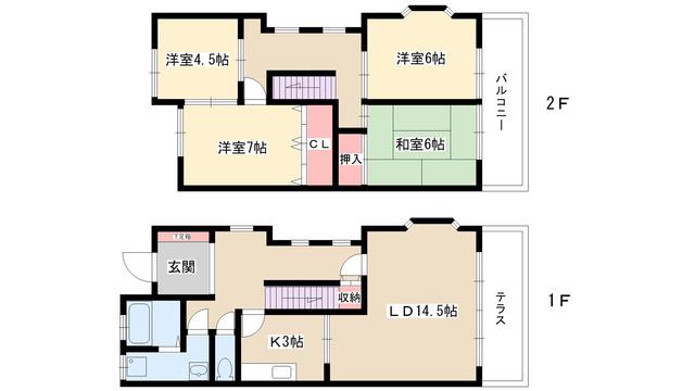 ハイグレードタウンハウス(4LDK/1階)の間取り写真