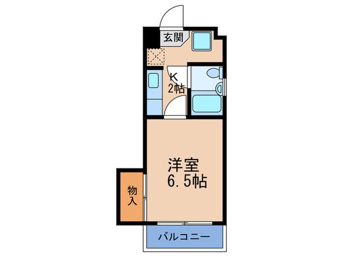 メゾンフランセ(1K/4階)の間取り写真
