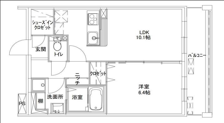 PARK HOME 元住吉パークホーム元住吉(1LDK/2階)の間取り写真