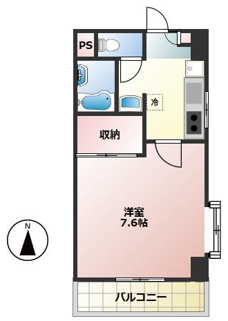 グレース恵比寿(1K/1階)の間取り写真