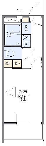 レオパレスフルール竹ノ下(1K/2階)の間取り写真