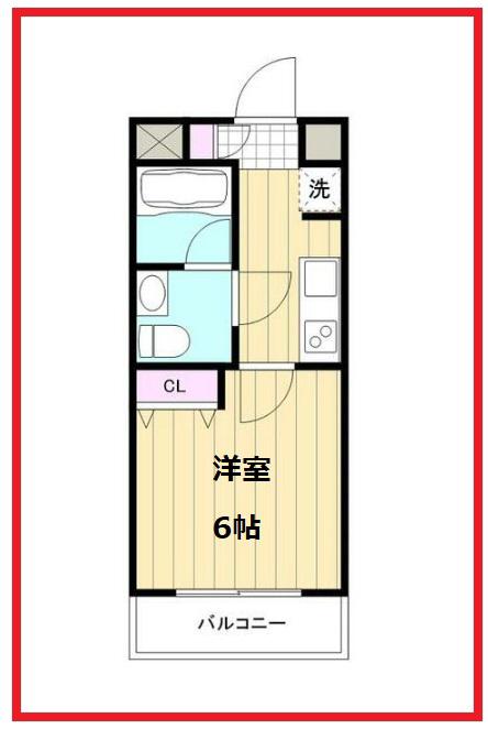 アゼストお花茶屋IV(1K/4階)の間取り写真