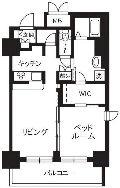 ステラ平塚(1LDK/8階)の間取り写真