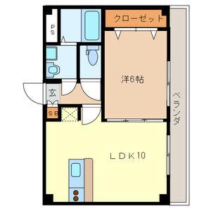アンジェリーナ(1LDK/3階)の間取り写真