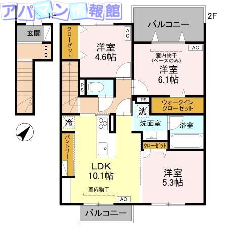 モナ・シエロ(3LDK/2階)の間取り写真