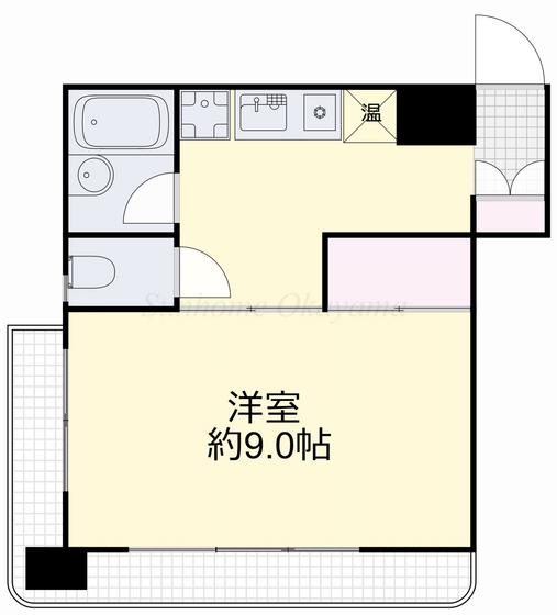 ダイニチビル(1K/4階)の間取り写真