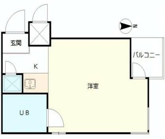 エヴェナール大森(ワンルーム/2階)の間取り写真