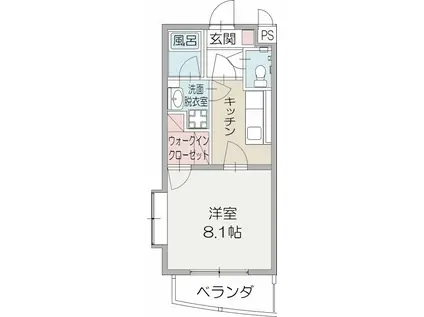 FOURSEASONS(1K/1階)の間取り写真