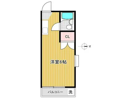 エスペランサスワン(ワンルーム/1階)の間取り写真