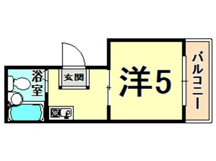 シティヴィラ尼崎(ワンルーム/3階)の間取り写真