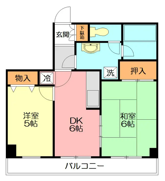 朝日プラザ東戸塚 5階階 間取り