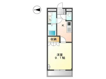 ＪＲ阪和線 紀伊駅 徒歩24分 2階建 築18年(1K/1階)の間取り写真