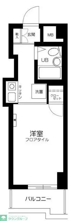 スカイコート入谷 5階階 間取り
