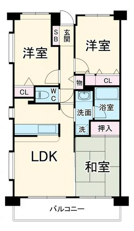 ラ・カージュ横濱 4階階 間取り