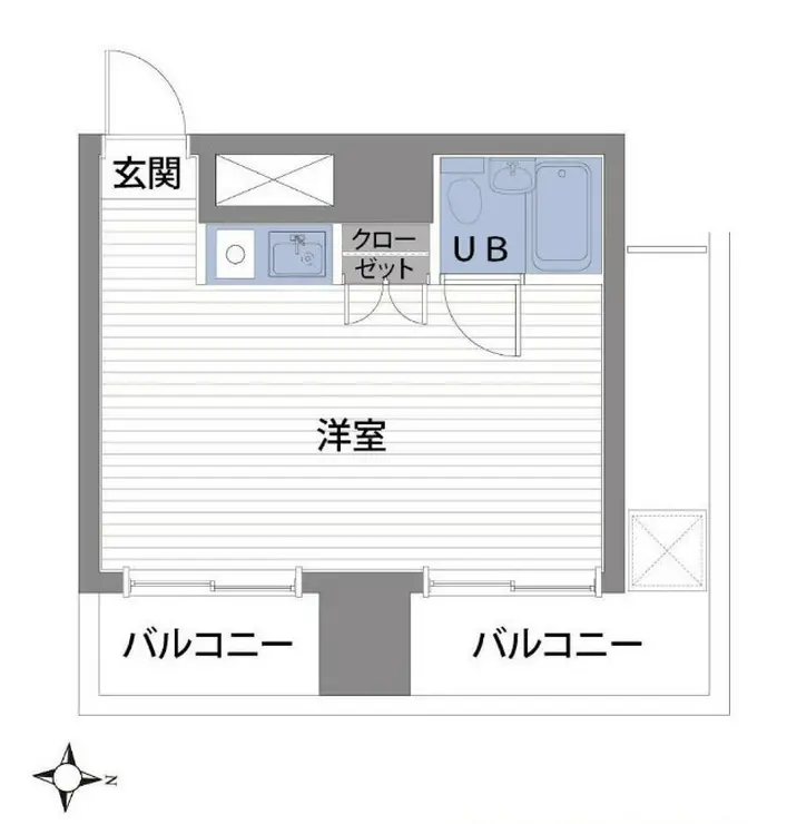スカイコート渋谷 7階階 間取り
