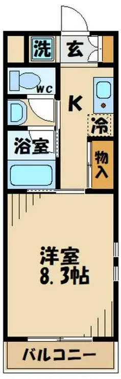 アムール百草園 1階階 間取り
