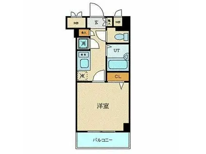 トーシンフェニックス初台(1K/10階)の間取り写真