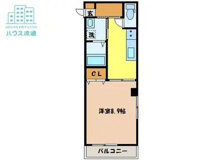 親和ハイツ(1K/3階)の間取り写真