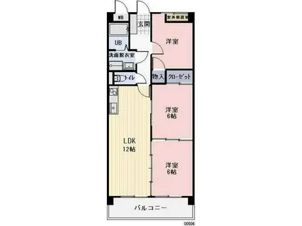 LIVEON(3LDK/3階)の間取り写真