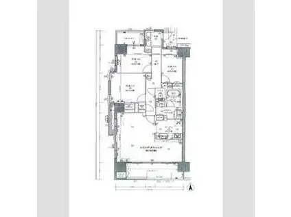 シティハウス姫路(3LDK/12階)の間取り写真