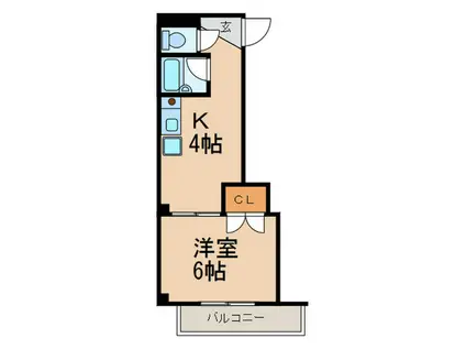 SOAVE(1K/3階)の間取り写真