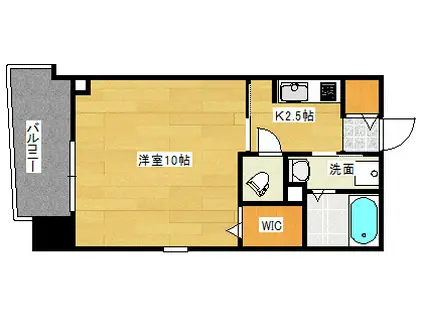 エネピア天満町(1K/11階)の間取り写真