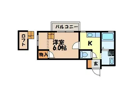プチメゾン久山AD(1K/3階)の間取り写真