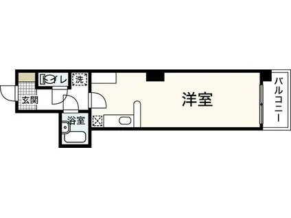プロヴァンス小町(ワンルーム/2階)の間取り写真