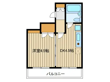 ロイヤルプラザ(1DK/2階)の間取り写真