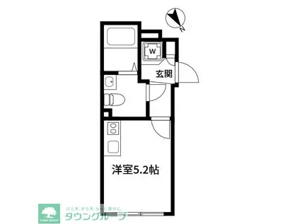 アルティローサ笹塚(ワンルーム/1階)の間取り写真