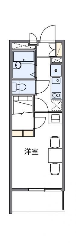 レオパレスベトレーテンナーベ(1K/3階)の間取り写真