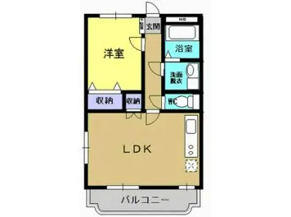 Y&M SUNNY・SIDE(1LDK/3階)の間取り写真