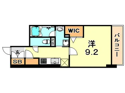 PARK AVENUE MACHIYA(1K/3階)の間取り写真