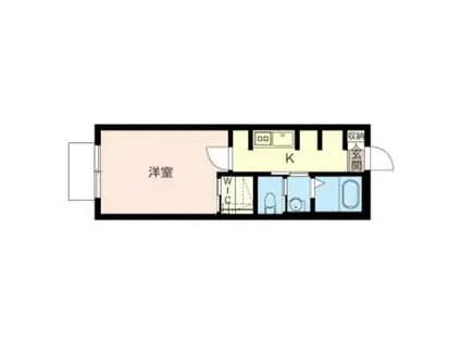 STAGE PURE PEAR(1K/1階)の間取り写真