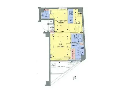 ベルファース志村坂上アリコルージュ(1LDK/11階)の間取り写真