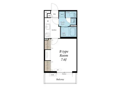 リブリ・鹿島(1K/3階)の間取り写真