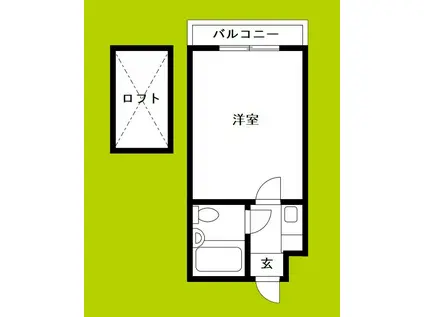 メゾン住吉大社(1K/3階)の間取り写真