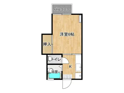 MAISON-CITY(1K/2階)の間取り写真