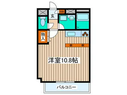 フォンテーヌ守口(ワンルーム/3階)の間取り写真