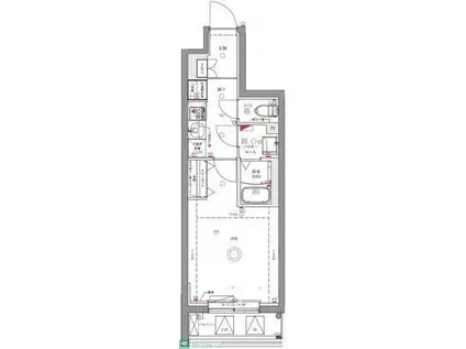 ユリカロゼ成増(1K/4階)の間取り写真